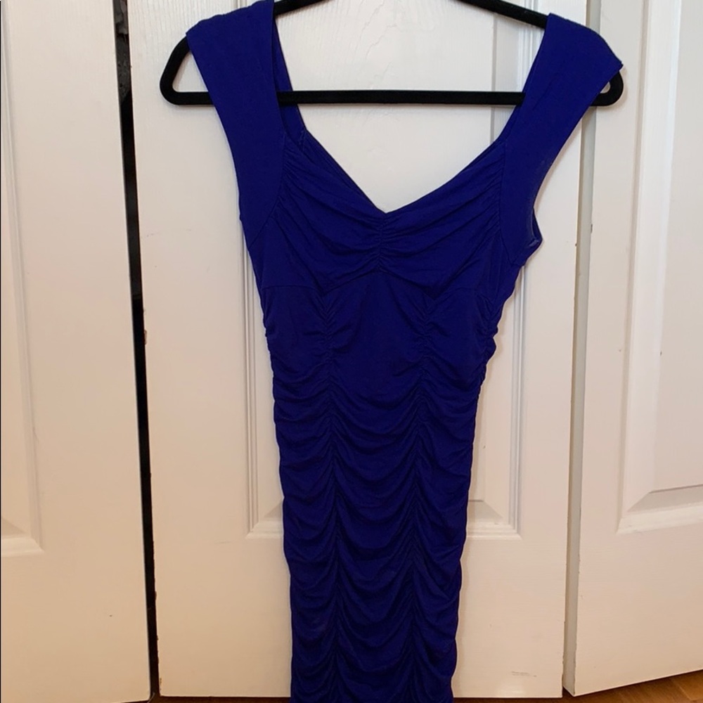 Blue bodycon dress